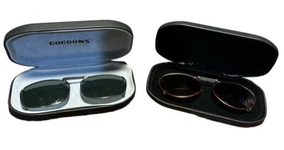 Gafas de sol polarizadas con clip para hombre COCOONS SUNWEAR con estuche. Juego de 2 usados Foto 1 de 4