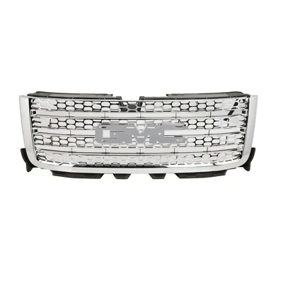 Rejilla de panal superior delantera OEM NUEVA sin emblema cromado 11-14 Sierra 2500 3500 Foto 1 de 4
