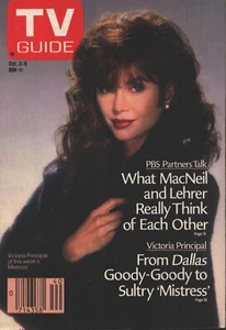 TV Guide - Oct 3, 1987 - Mistress: Victoria Principal - Rob MacNeil & Jim Lehrer - Picture 1 of 2