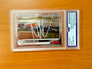 Max Verstappen Signed Autographed 2022 Topps Chrome Card #109 PSA/DNA Red Bull - Picture 1 of 3