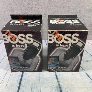 2 Vintage Wico THE BOSS Joystick Controllers w Original Box Commodore 64 Atari - Picture 1 of 24