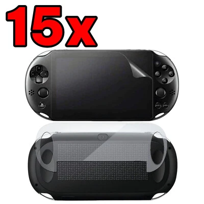 Venta al por mayor Lote de 15x Protector de pantalla frontal trasero para PlayStation Vita 2000 Foto 1 de 2