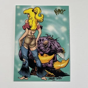 1996 Wildstorm The Maxx Kelley Jones Julie Winters with The Maxx Comic Card #10 - Picture 1 of 2