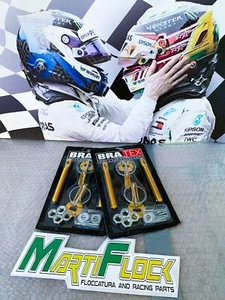 Ganci chiusura cofano alluminio spillo - Oro - rally auto tuning - Foto 1 di 2