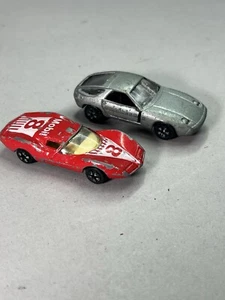 2 lot Vintage Playart Chevrolet Astro 1 Mobil 8 Porsche 928 Diecast Toy Cars - Picture 1 of 6