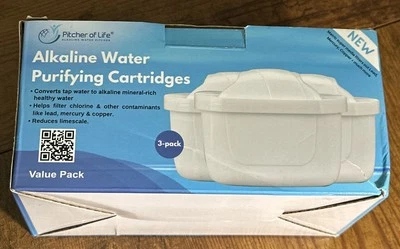 Pitcher of Life New & Improved 2024 - Alkaline Pitcher Water Filters Sealed Pack - Image 1 of 4