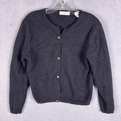 Lord & Taylor Cashmere Two Ply Black Cardigan Buttons Soft Sweater Size XL Read! - Image 1 of 4