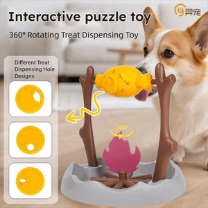 360° Rotating Cat Slow-moving Feeder Pet Educational Items Pet Games - Picture 1 of 10