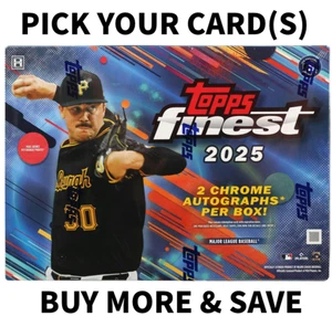 2025 Topps Finest Baseball Pick Your Card - COMMON / UNCOMMON - Buy more & save! - Picture 1 of 254