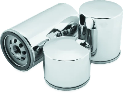 Filtro de aceite magnético cromado Twin Power para Harley Davidson Twin Cam &amp; M8 Foto 1 de 2