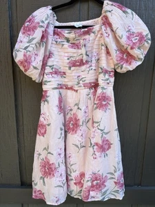 Vestido foral rosa abercrombie niños niña nuevo con etiquetas talla 15/16 - Imagen 1 de 8