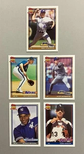 (5 Card Lot) 1991 Topps Baseball #259, #286, #365, #436, #620: NM-MT - Picture 1 of 3
