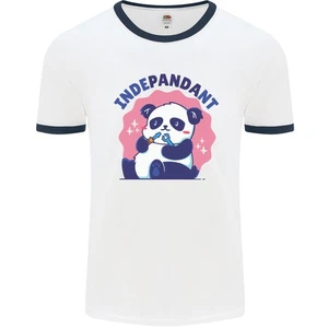 Indepandant Divertido Independent Oso Panda Hombre Ringer - Imagen 1 de 9