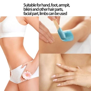 20pcs Quadrangle Shape Wooden Wax Sticks Wax Spatulas Applicator Hair Remova 3CS - Picture 1 of 12