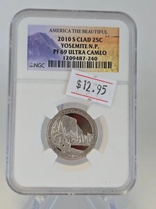 2010-S Yosemite NP Clad Quarter Proof NGC PF 69 Ultra Cameo US Mint 25C - Picture 1 of 2