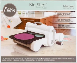 Sizzix Big Shot Plus Fabric Series Starter Kit (Bianco e Grigio) - Foto 1 di 2