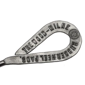 WOOD MILNE Rubber Heel Pads BUTTON HOOK 5" - Advertising - ref.bh8 - Picture 1 of 3