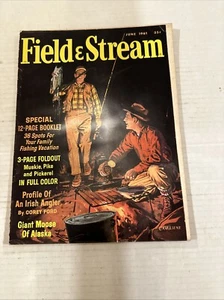 Field And Stream Magazine June 1961 36 Spots For Family Vacation, Giant Moose - Picture 1 of 12