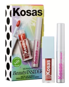 NEW-Sephora Kosas Wet Lip Oil Gloss & Air Brow Clear Birthday Set-FREE SHIPPING! - Picture 1 of 5