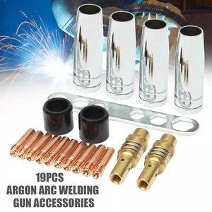 19tlg Verschleissteile Set MB15/150 Stromdüse Gasdüse MIG/MAG Schweißzubehör - Bild 1 von 12