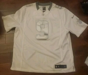 ULTRA RARE NIKE DREW BREES NEW ORLEANS SAINTS WHITE/SILVER JERSEY MEN'S SIZE 2XL - Picture 1 of 12