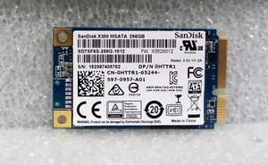 Dell SanDisk X300 256GB MSATA SSD Solid State Drive HTTR1 100% - Picture 1 of 1