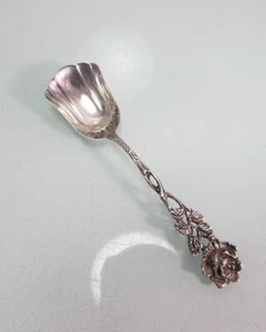 Zuckerlöffel Rosenmuster Rose 835 Silber Albo (A244) - Picture 1 of 3