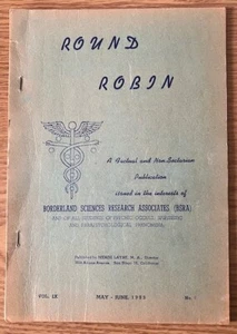 Round Robin. "Borderland Sciences Research Associates" No.. 1 Vol. IX. 1953 - Picture 1 of 6