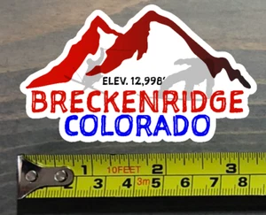 Breckenridge Sticker Decal Breck Colorado 3.25" Ski Mountain Resort Vail Alta - Picture 1 of 1
