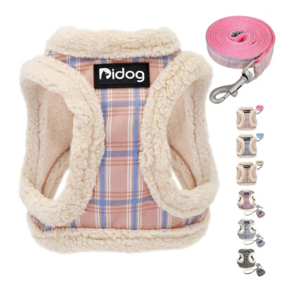 Dog Harness and Leash set Soft Warm Fleece Vest for Small Dogs Puppy Cat Walking - Image 1 of 4