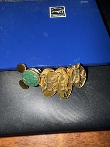 Disney 1, 5, and 15 Plus Green Mickey Head Year Cast Member Service Award Pin - Picture 1 of 2