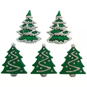 Buttons Galore Buttons - Glitter Trees - Picture 1 of 1