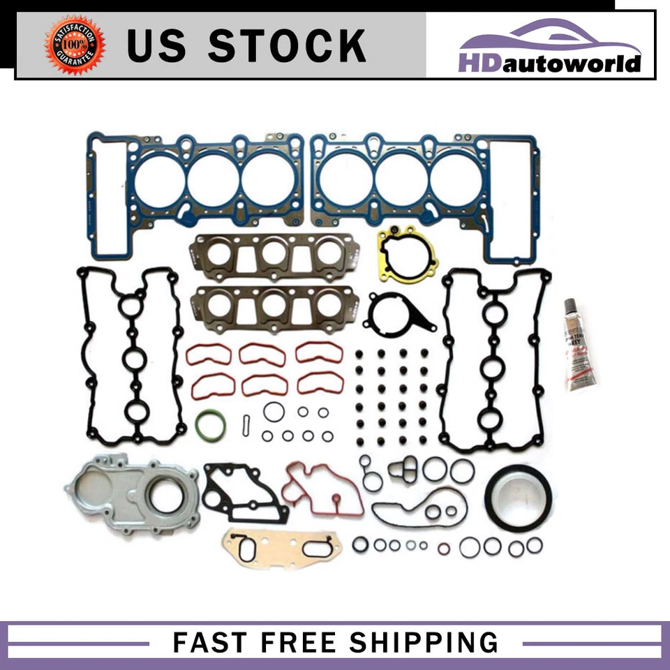 Juego de juntas de culata 2008-2012 para Audi A4 A5 Quattro A6 Q5 3,2 L V6 DOHC Foto 1 de 1