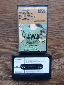 Average White Band - Put It Where You Want It - Cassette Tape- 1975- Paper Label - Picture 1 of 3
