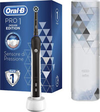 Braun Oral-B Pro Design Edition 1-750 Spazzolino Elettrico con Custodia da Viaggio - Nero (80338685)
