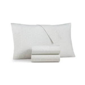 Martha Stewart Collection Holiday Printed 3 Pc. Twin Sheet Set Snowflakes - Picture 1 of 2