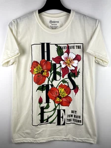 R GSTR Herren T-Shirt, Medium, Weiß, Hustle, Vision. - Bild 1 von 5