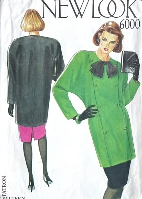 1980's New Look Misses' Tunic,Skirt Pattern 6000 Size 8-18 UNCUT - Image 1 of 2