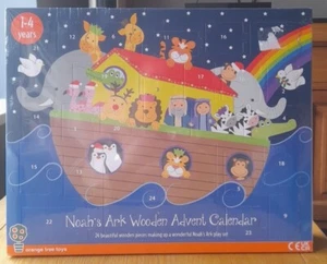Orange Tree Toys Wooden Advent Calendar - Noahs Ark OTTASD912 Christmas Gift - Picture 1 of 2