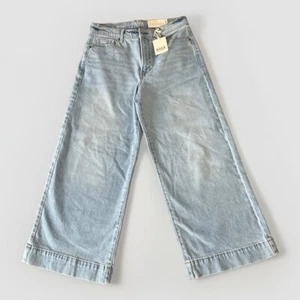 a.n.a Women 6 Jeans High Rise Wide Leg Crop Easy Thru Hip/Thigh Light Wash 90s - Picture 1 of 7