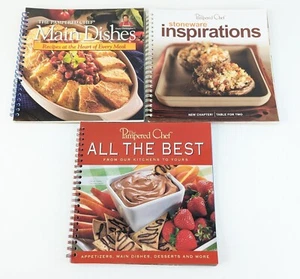 Pampered Chef (3) Spiral Cookbooks Main Dishes, All the Best & Inspirations  - Picture 1 of 7