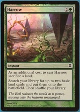 Harrow FOIL Zendikar PLD Green Common MAGIC GATHERING CARD (ID# 246895) ABUGames