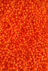  Orange Opaque Pony Beads Loose Barrel Shaped Plastic 9mm 50 100 250 500 1000