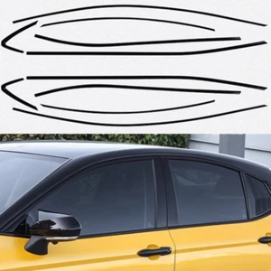 For Toyota Camry 2025-2026 2027 Chrome Black Window Strip Trim Seal Belt Trim - Foto 1 di 22