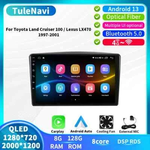For Lexus LX470 Toyota Land Cruiser 100 Car Radio GPS Navi Player Carplay Screen - Picture 1 of 32