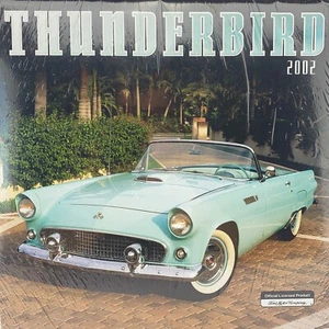 VTG Ford 1950s Thunderbird Cars Wall Calendar New Factory Sealed 2002 Full Color - Picture 1 of 13