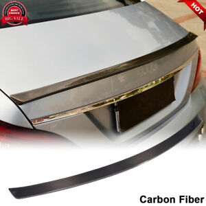For Mercedes Benz W218 CLS500 CLS63 AMG 12-18 REAL CARBON Rear Trunk Spoiler Lip