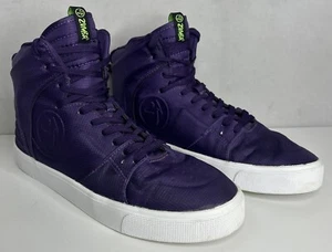 Zumba High Top Crew Street Charge Damengröße 9,5 lila weiß sportliche Turnschuhe - Bild 1 von 11
