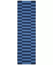 Lauren Ralph Lauren Ludlow Navy Blue Stripe Runner Rug 3 x 8 $313