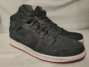 Las mejores ofertas en Jordan 1 mediados Nouveau Negro Rojo | eBay